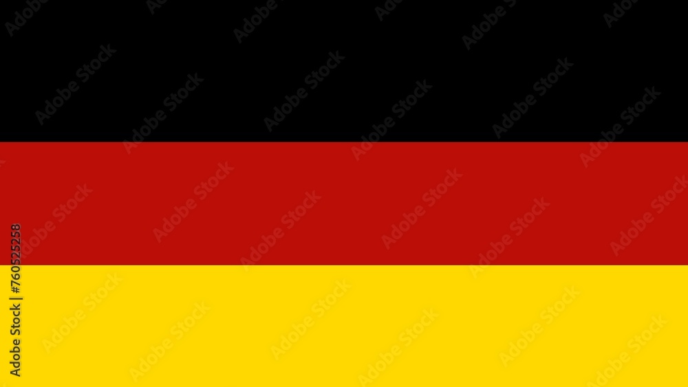 Naklejka premium german flag looping animation