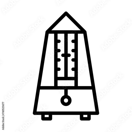  Metronome line icon