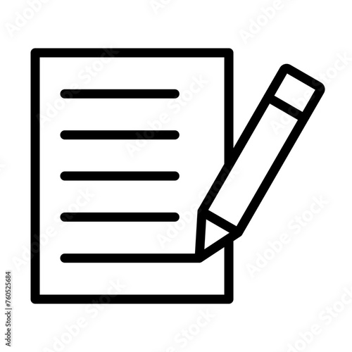  Notepad line icon
