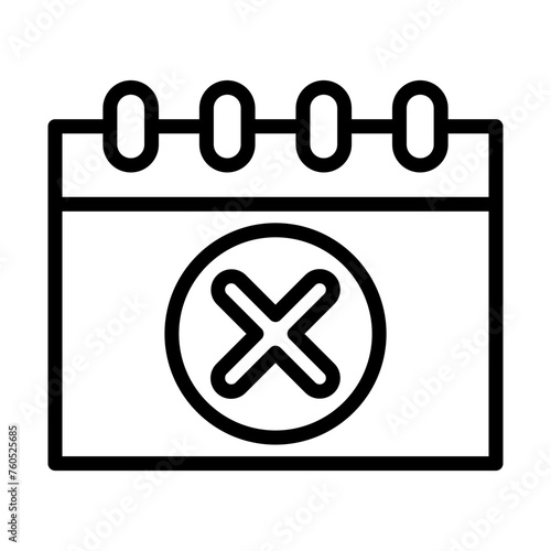  Cancel Event line icon