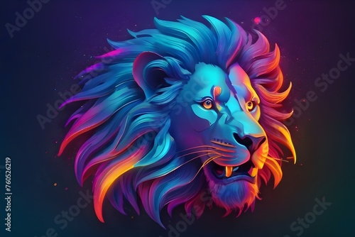 Lion Head Logo, Lion Head Vector, Lion Head Mascot, colorful lion head, Lion Logo, Minimalist Lion Logo, Lion Logo on Black, Sleek Lion Emblem, Sunset Lion Logo, Elegant Lion Logo, Minimal Lion Design © NFT