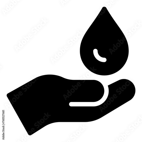 Tableau sur toile Wudhu glyph icon
