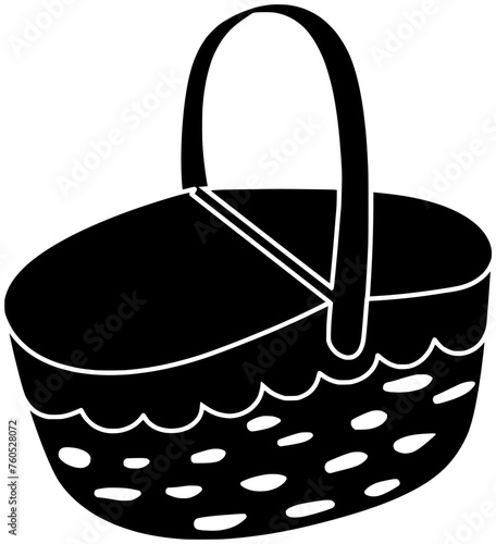 picnic illustration food silhouette basket logo bread icon fruit outline summer meal lunch snack vegetables wicker vegetable wine drink shape spring bottle eating for vector graphic background