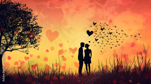 Love, Eternity, falling in love background, love wallpaper