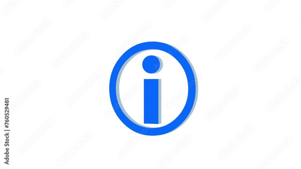 3d help desk logo icon loopable rotated blue color animation white background 3d help desk logo icon loopable rotated blue color animation white background