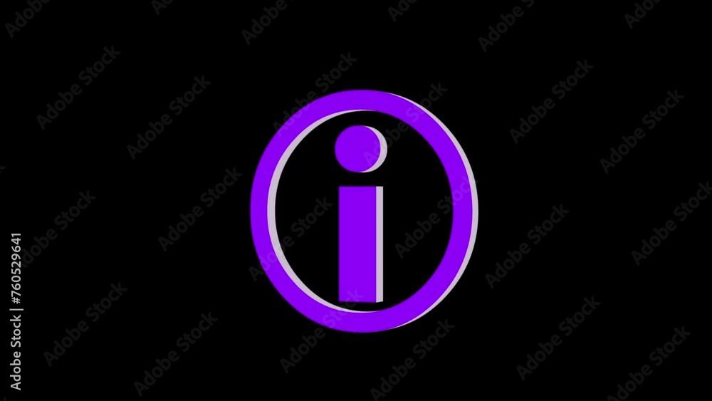 3d help desk logo icon loopable rotated purple color animation black background 3d help desk logo icon loopable rotated purple color animation black background