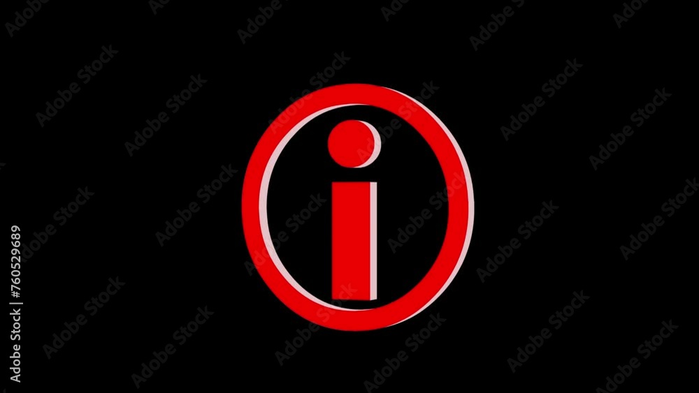 3d help desk logo icon loopable rotated red color animation black background 3d help desk logo icon loopable rotated red color animation black background
