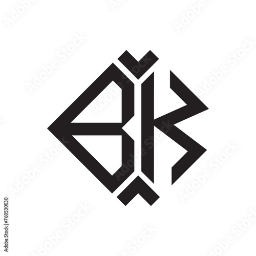 BK letter logo design.BK creative initial BK letter logo design . BK creative initials letter logo concept.