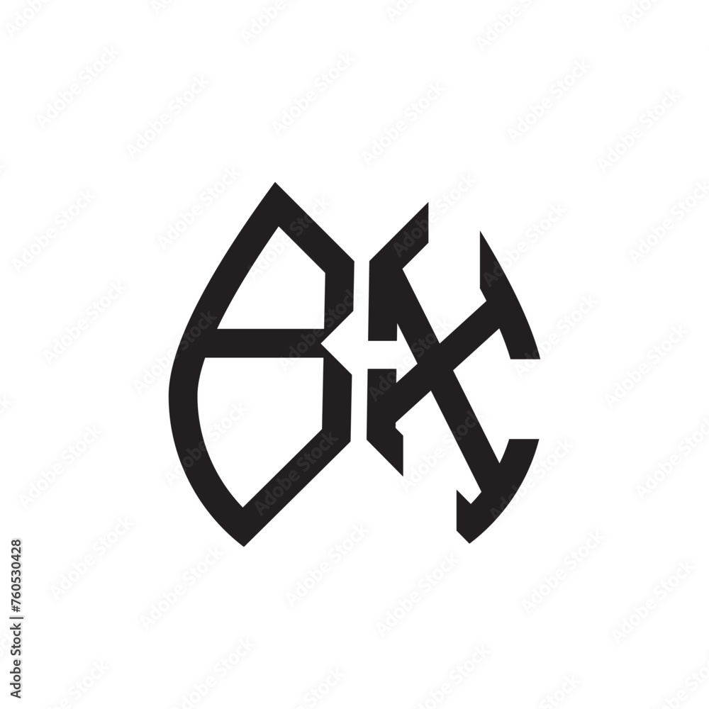 BX letter logo design.BX creative initial BX letter logo design . BX creative initials letter logo concept.