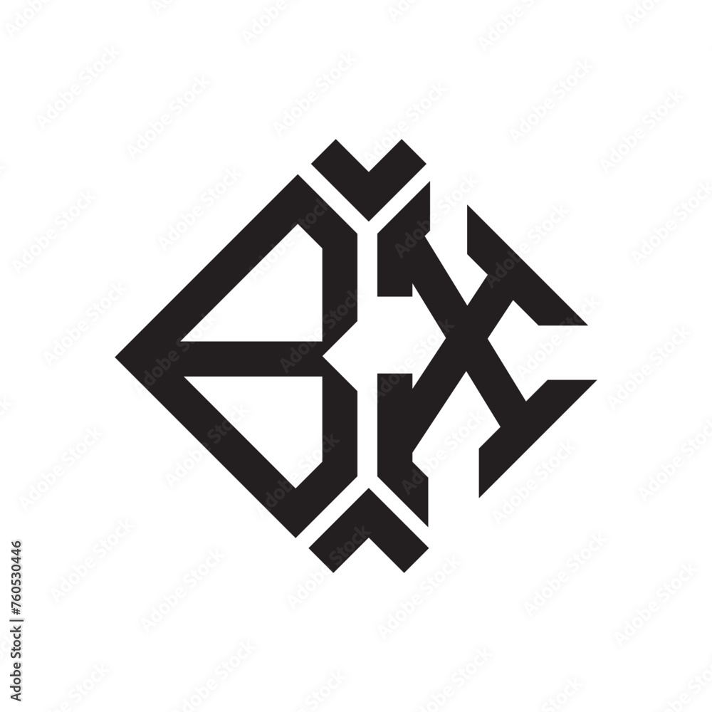 BX letter logo design.BX creative initial BX letter logo design . BX creative initials letter logo concept.