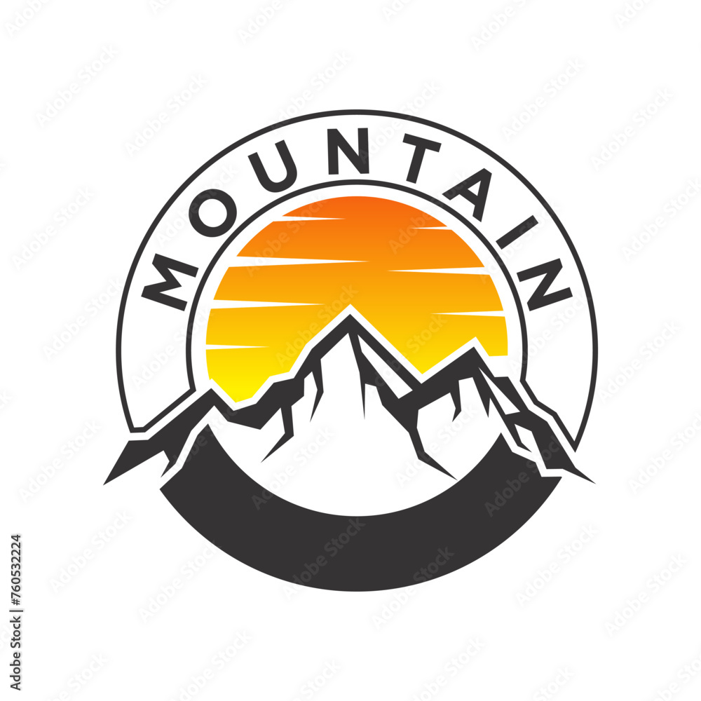 Obraz premium Mountain logo vector design templates simple and modern