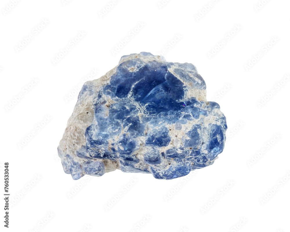 specimen of natural blue spinel crystal cutout specimen of natural blue spinel crystal cutout