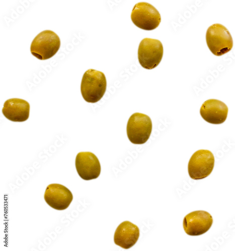 Realistic fresh olive isolated on transparent background , suitable element for scenes project.