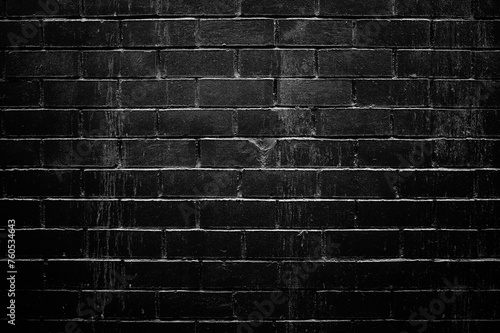 Black and white brick wall city texture backdrop