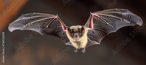 Uncommon bat species in flight found in native environment associated with newly emerging viruses