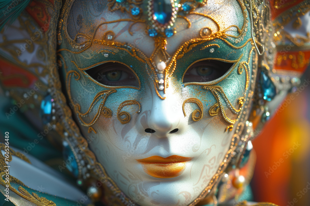 Venetian Carnival Mask: Elegant Masquerade Tradition