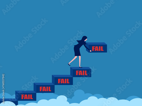 create stairs to success through failure