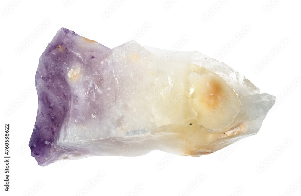 specimen of natural raw opal mineral cutout