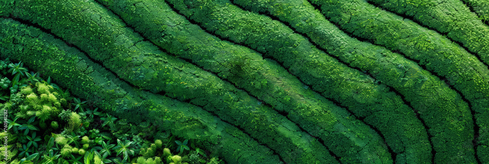 aerial view of tea plants in an endless field of green,
banner aerial view of tea plants in an endless field of green,
banner