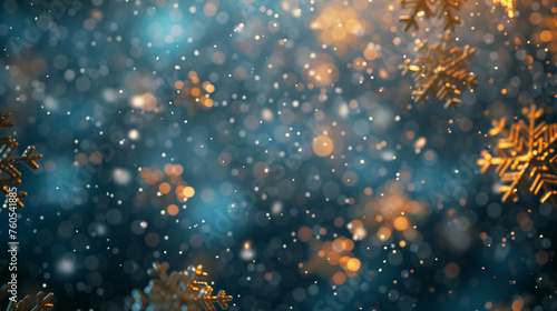 Vector heavy snowfall  snowflakes in different shapes and forms. Snow flakes  snow background. Falling Christmas