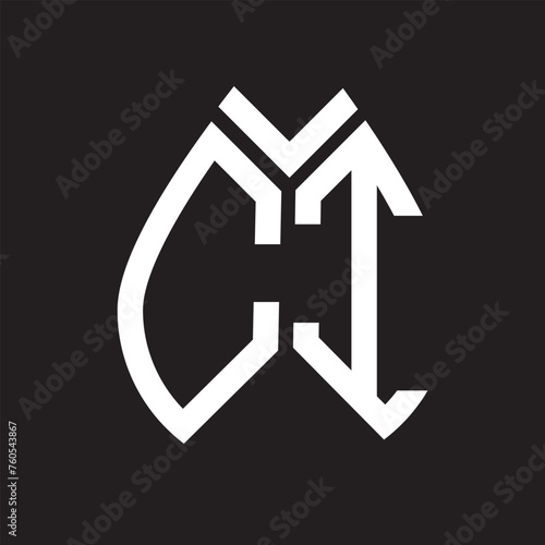CI letter logo design.CI creative initial CI letter logo design . CI creative initials letter logo concept. photo