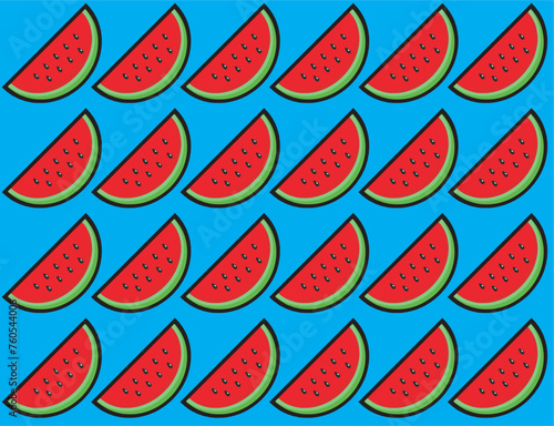 watermelon motif background design