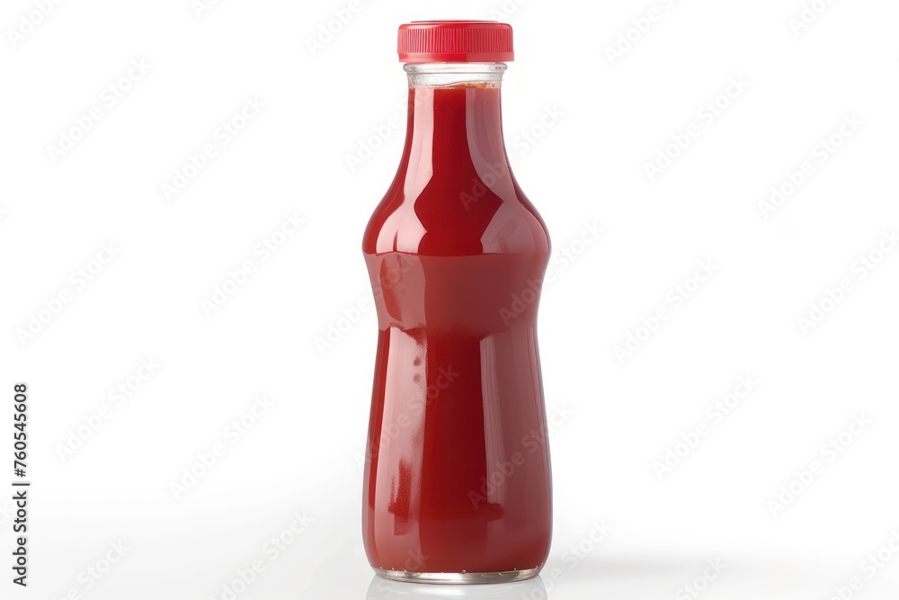 Ketchup bottle on white background Ketchup bottle on white background