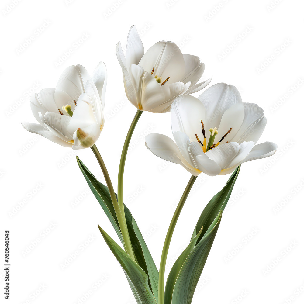 White peony tulip flowers isolated on the transparent background
White peony tulip flowers isolated on the transparent background