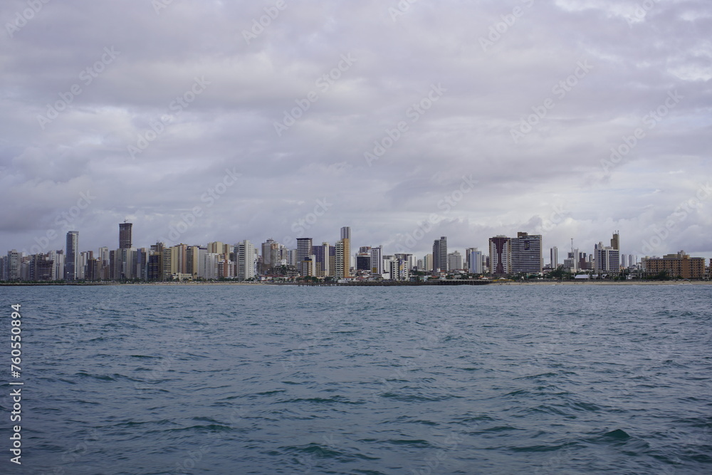 
Fortaleza skyline, Mireles district und Iracema district. Brazil.
