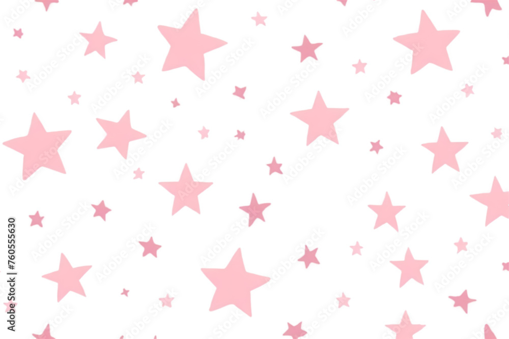 background of pink stars. transparent background