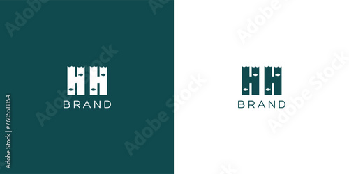 HH Letters vector logo design photo