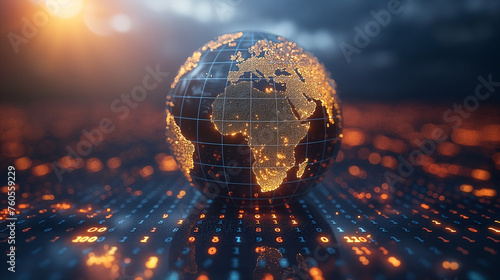 Global Connectivity and Network Concept Over Digital Earth