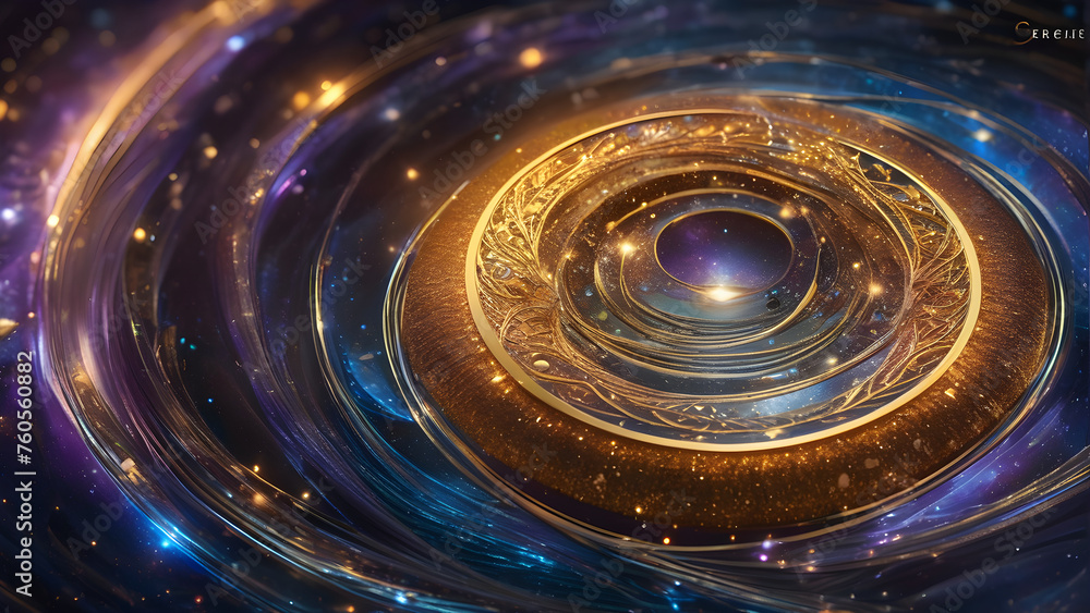 gold ring in galaxy, galaxy, space, universe, stars, marvel, AI generated gold ring in galaxy, galaxy, space, universe, stars, marvel, AI generated