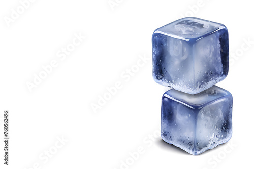 Crystal Clear Ice Cube on Transparent Background - Ideal for Cool Creatives and Refreshing Designs