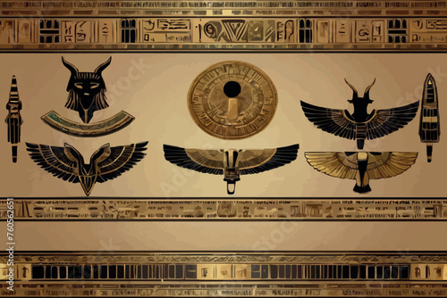 Egypt border (seamless pattern)