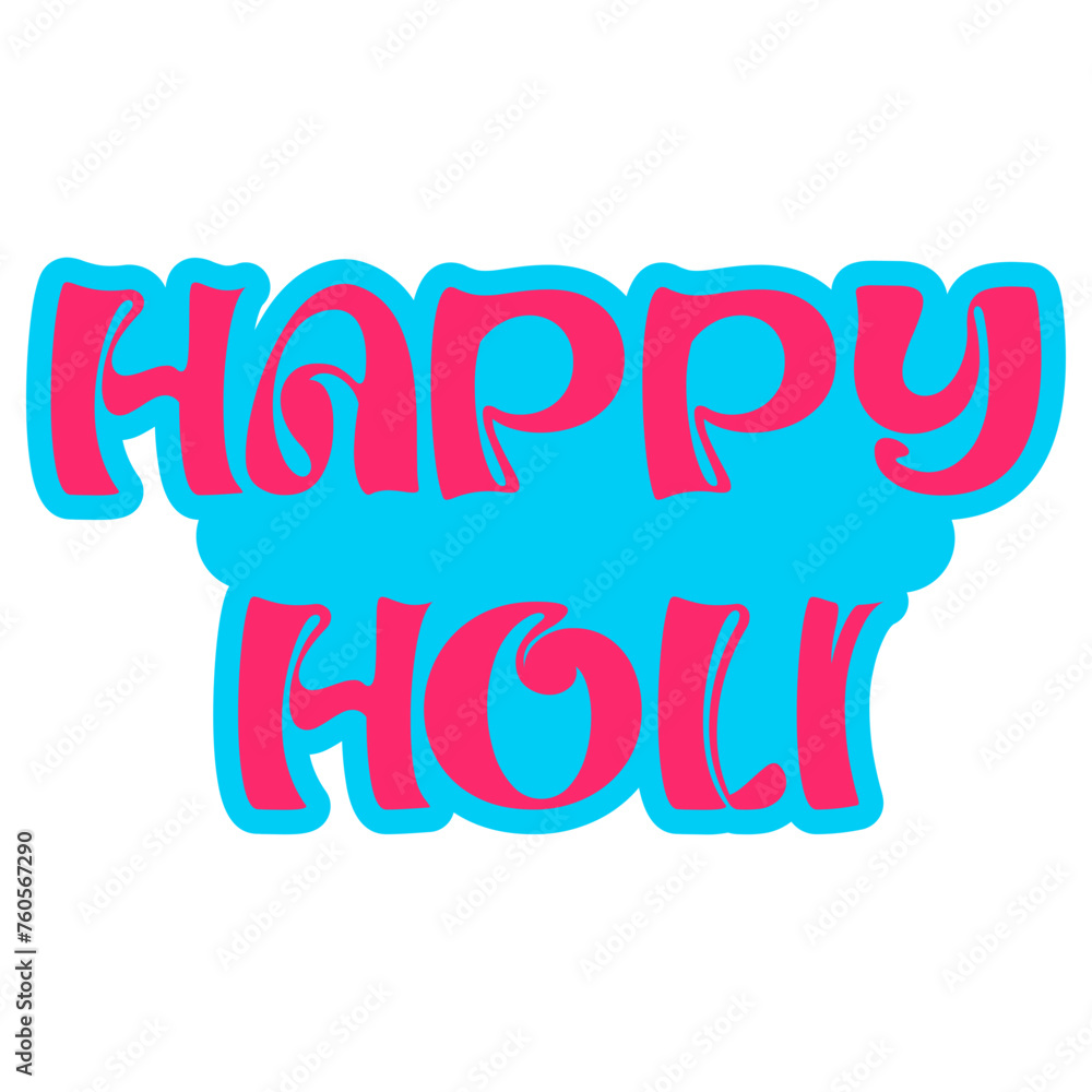 Happy Holi Text Word Art Happy Holi Text Word Art