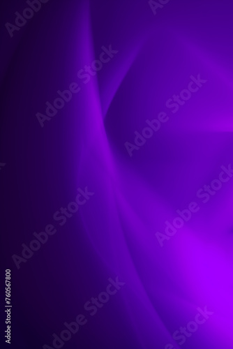 Purple abstract background with smooth lines, waves transitioning to black, gradient. Background for design with copy space. Vertical orientation. Copy space
