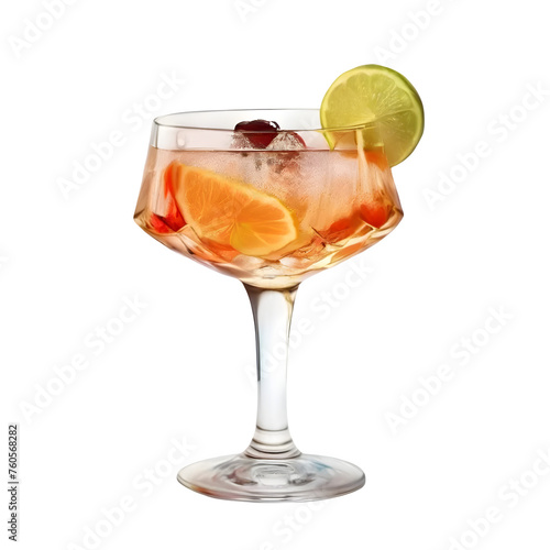 An Isolated Hanky Panky Cocktail Drink, Transparent Background, PNG