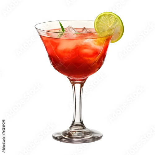 An Isolated Mary Pickford Cocktail Drink, Transparent Background, PNG