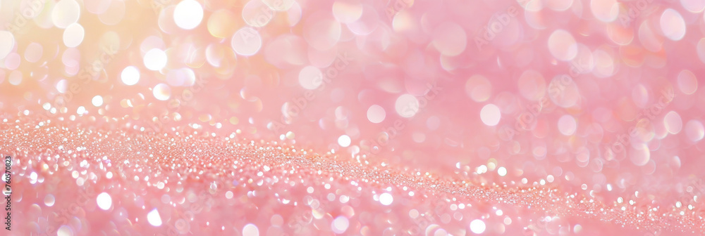 Pink glitter background with bokeh, pink circle brur bokeh background for valentine day or birthday party, wedding invitation card, banner Pink glitter background with bokeh, pink circle brur bokeh background for valentine day or birthday party, wedding invitation card, banner