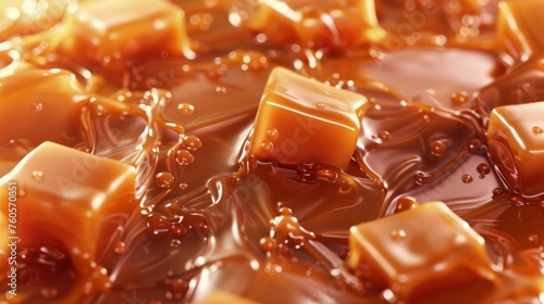 Lots of caramel background