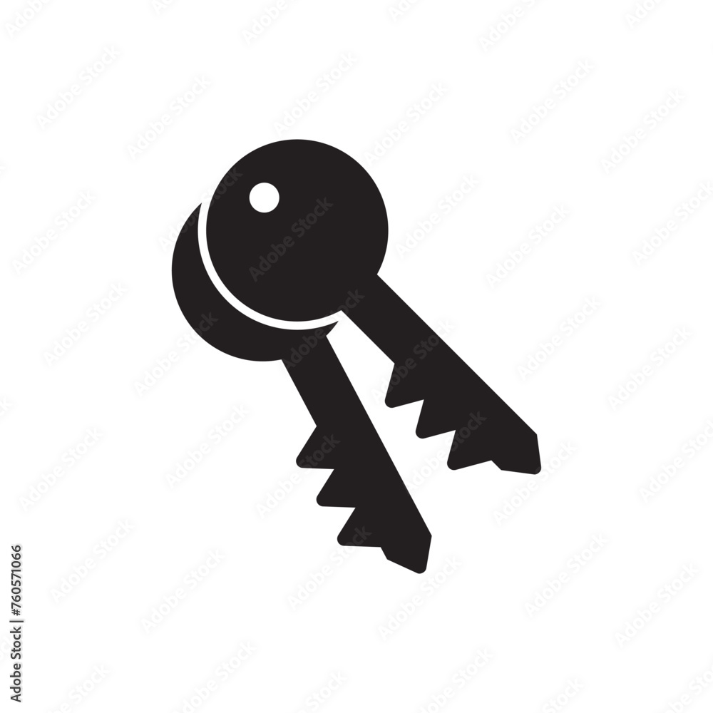 key illustration, key flat icon vector illustration key illustration, key flat icon vector illustration