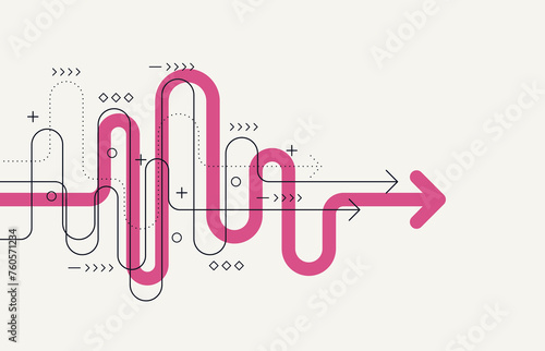 Abstract arrow direction. Technology background. High speed. Hi-tech