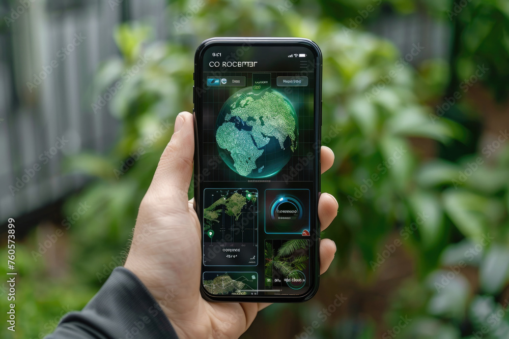 Environment Management Apps Environmental technology app with a user-friendly interface for ...