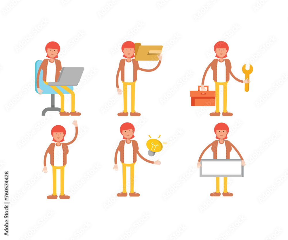 man characters in various poses vector illustration man characters in various poses vector illustration
