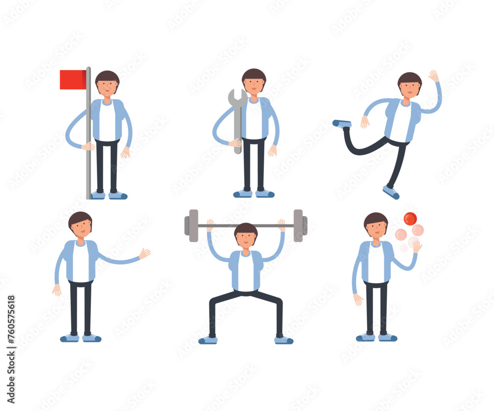 office worker characters set vector illustration office worker characters set vector illustration