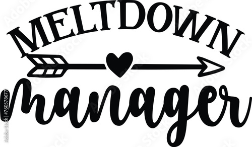 meltdown manager mom svg design and bundle