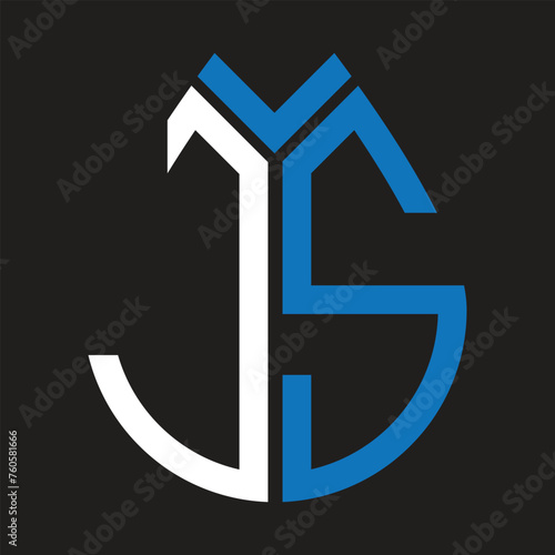 JS letter logo design on black background. JS creative initials letter logo concept. JS letter design.
