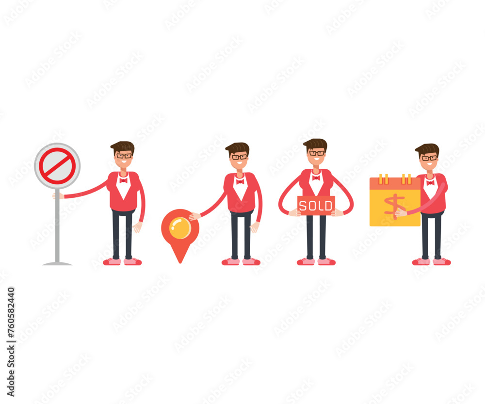 male characters in different poses vector illustration male characters in different poses vector illustration