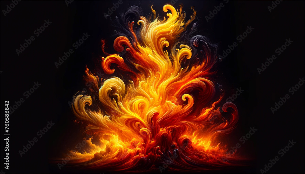 Fototapeta premium Dynamic Flames